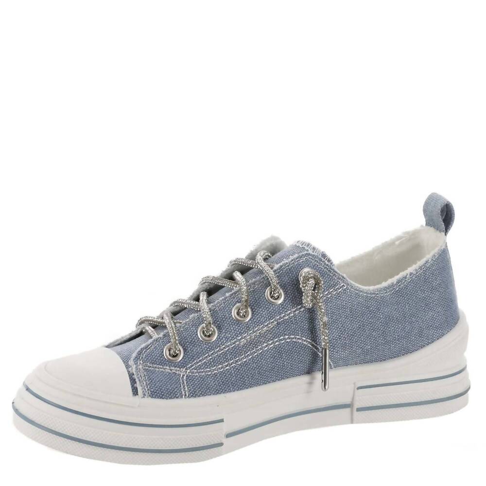 NEW VERY G women's aman sparkle platform sparkle sneaker in blue